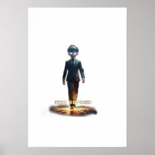 Stig utöver motivationsaffischdesign poster