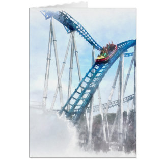 Stiga ned in i vatten hälsningskort