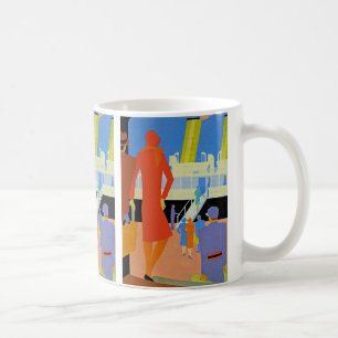 Stiga ombord för art déco kaffemugg