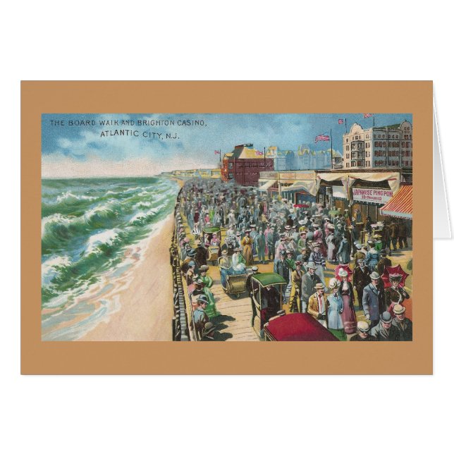 Stiga ombord går och det Brighton kasinot Hälsningskort (Framsidan Horizontal)