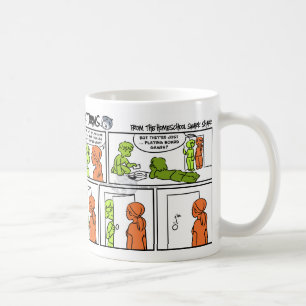 Stiga ombord lekar kaffemugg