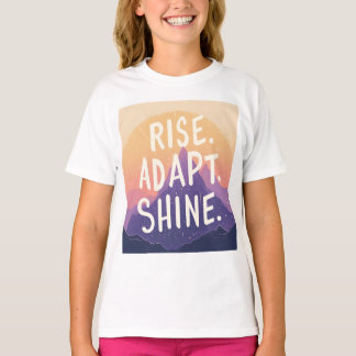 Stiga upp Adapt Shine - inspirationell bergssolupp T Shirt