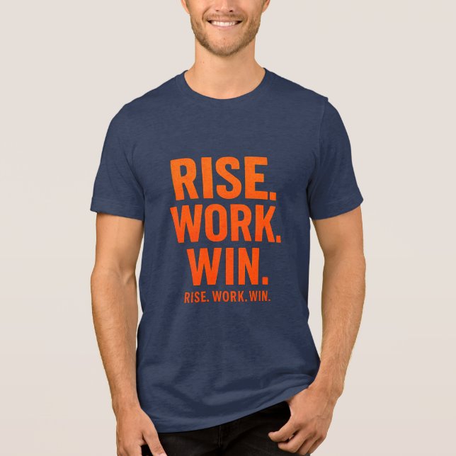 STIGA UPP. ARBETA. Idénationella motivation T-Sh T Shirt (Framsida)