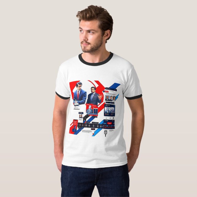 "Stiga upp Ben Shapiro: Från Young Commentator t Shirt (Hel framsida)