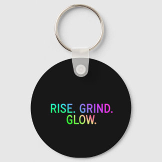 STIGA UPP. BRIND. GLOW. - Motiverande nyckelkedja  Nyckelring