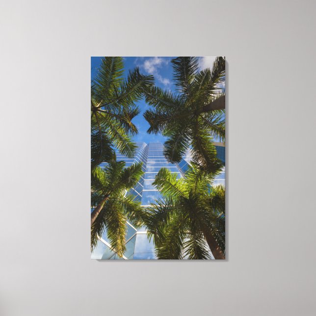 Stiga upp byggnad canvastryck (Framsida)