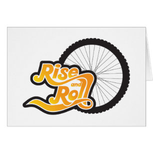 stiga upp cyklist hälsningskort