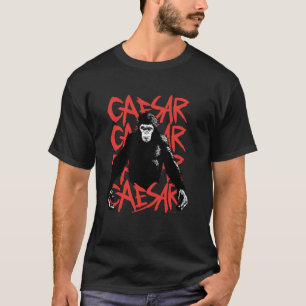 Stiga upp för apes Caesars planet i Black Whi T Shirt