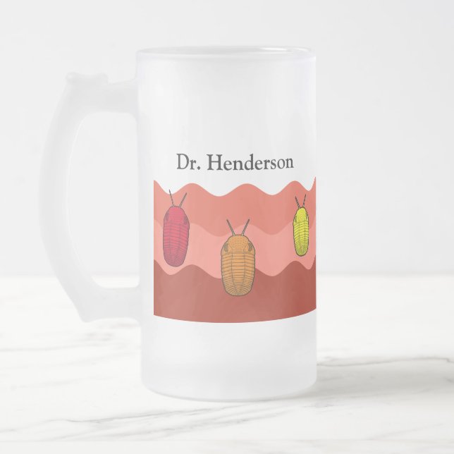 Stiga upp för trilobiterna- Förhistoriskt djur Frostat Ölglas (Vänster)