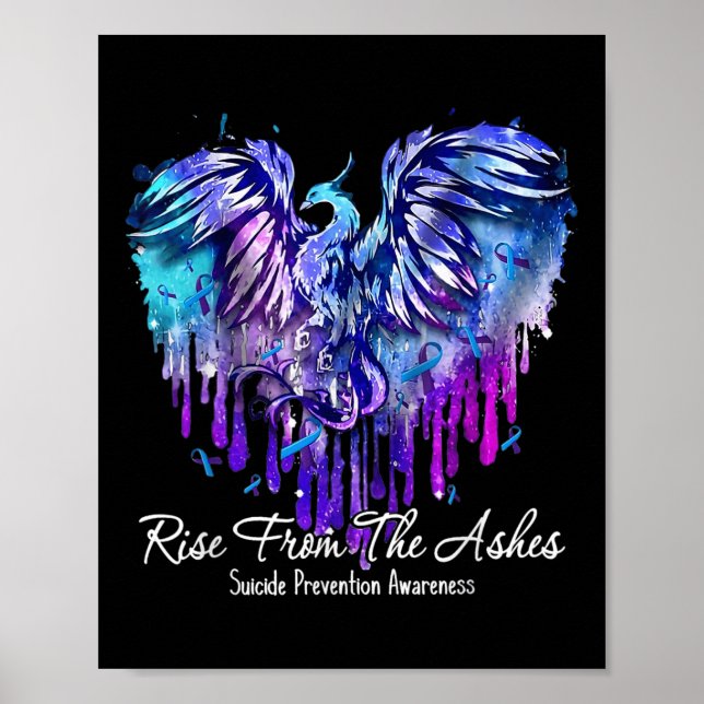 Stiga upp från Ashes Suicide Prevention Awareness  Poster (Framsidan)
