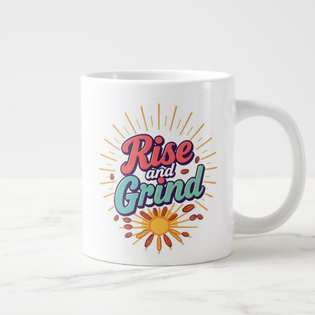 Stiga upp - gigantiskt kaffe mugg jumbo mugg (Höger)