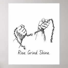 Stiga upp Gind Shine - Motiv Poster