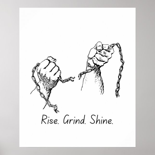Stiga upp Gind Shine - Motiv Poster (Framsidan)