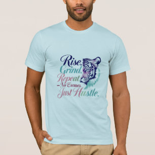 Stiga upp. Grind. Hustle. - Fire Spirit Premium Ma T Shirt