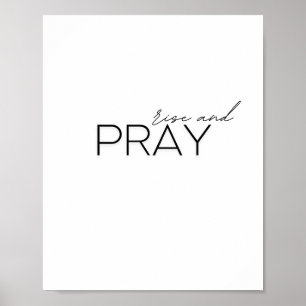 stiga upp och be. Poster och skriva ut