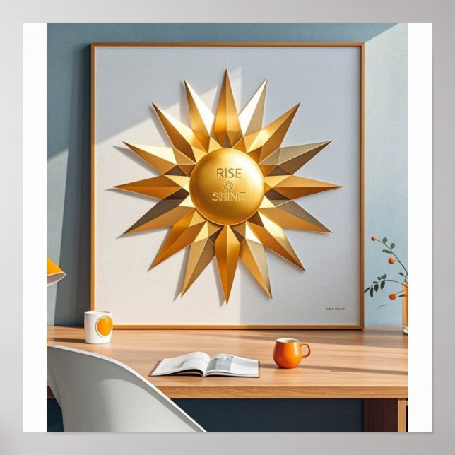 Stiga upp och blå guld-stjärna poster (Framsidan)