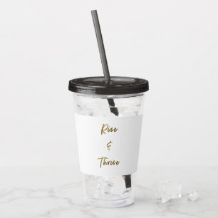 Stiga upp och blomstra vattenflaskatumbleren take away mugg