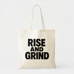 Stiga upp och fetstilt Motivational Tote Bag Tygkasse