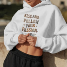 Stiga upp och följa Motivational Hoodie Good Vibes
