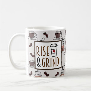 Stiga upp och grekiska kaffe Älskare Mugg