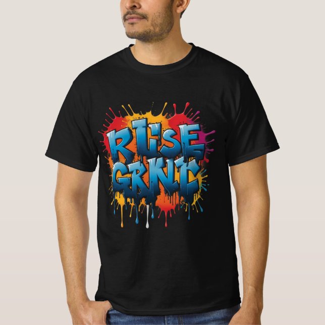 Stiga upp och grekiska t shirt (Framsida)