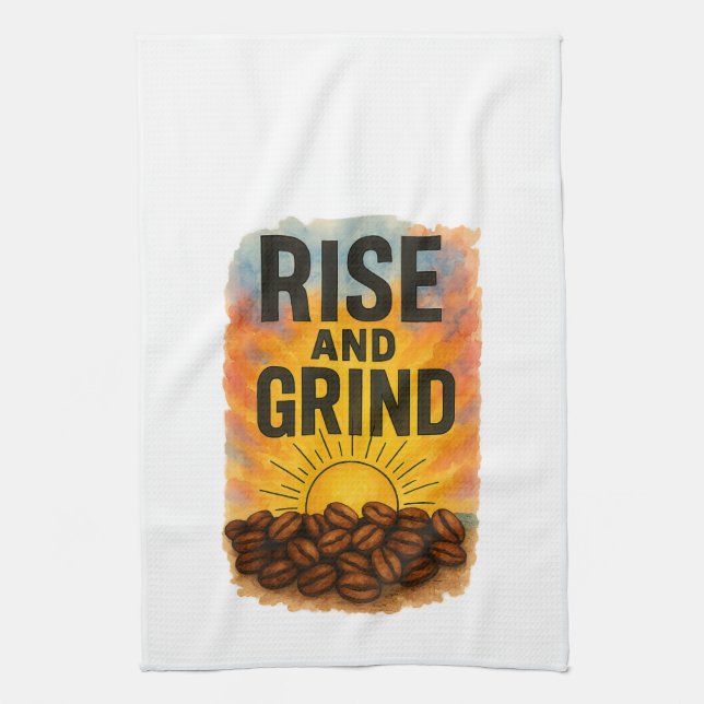 Stiga upp och Grind Kitchen Towel Kökshandduk (Vertikal)