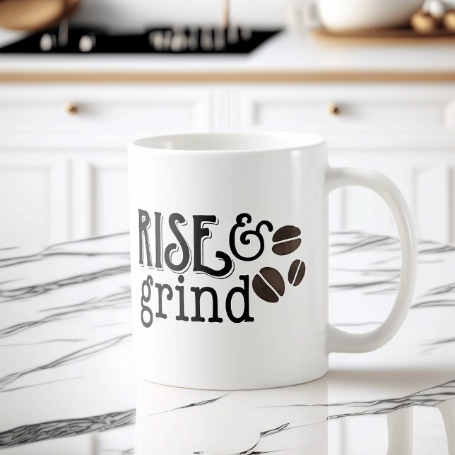 Stiga upp och grindkaffe Älskare Kaffemugg (Skapare uppladdad)