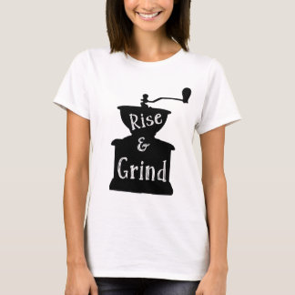 Stiga upp och grindkaffe t shirt