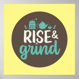 Stiga upp och grindkökskonst för Älskare Poster