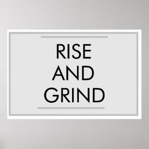 STIGA UPP OCH GRUNDLÄGGANDE POSTER