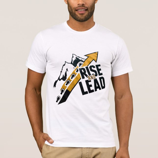 Stiga upp och ledande T-Shirt (Framsida)