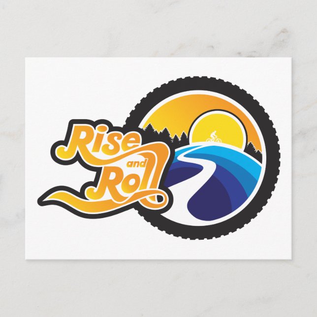 stiga upp- och rullcykel vykort (Framsida)