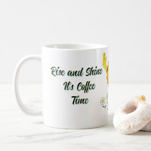 Stiga upp och Shine Det är kaffetid Kaffemugg