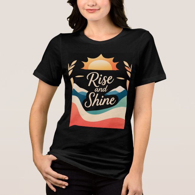 Stiga upp och Shine: En ny start T Shirt (Framsida)