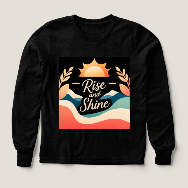 Stiga upp och Shine: En ny start T Shirt (Design framsida)