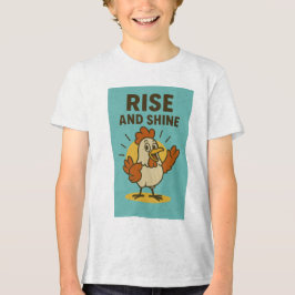Stiga upp och Shine Lycklig Chicken T Shirt