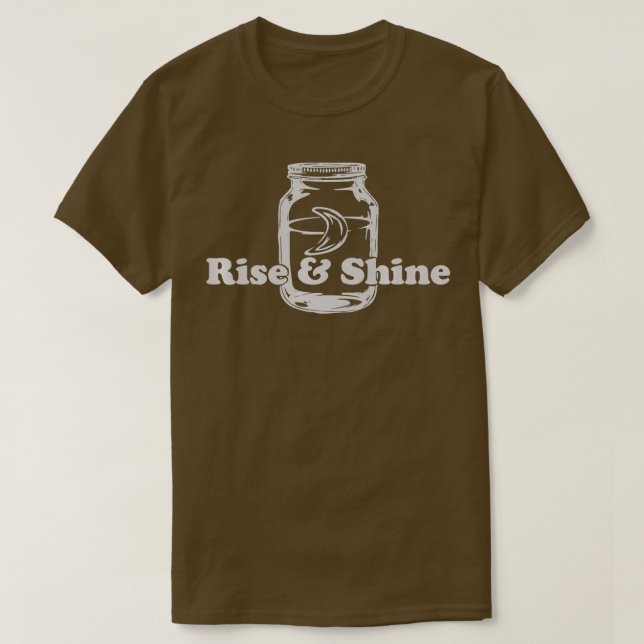 Stiga upp och Shine Moonshine Drinking Premium Cla T Shirt (Design framsida)