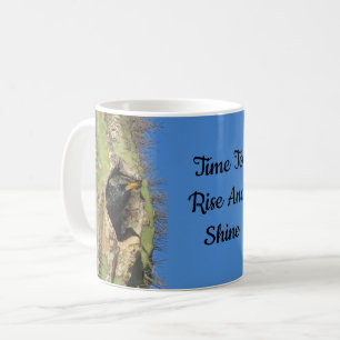 Stiga upp och Shine Starling Saguaro Cactus Black  Kaffemugg