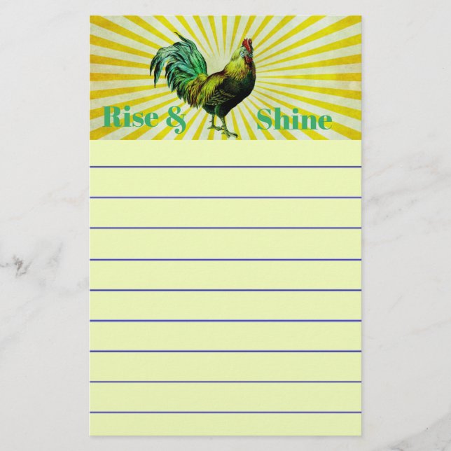 Stiga upp och Shine Stationery Brevpapper (Framsida)
