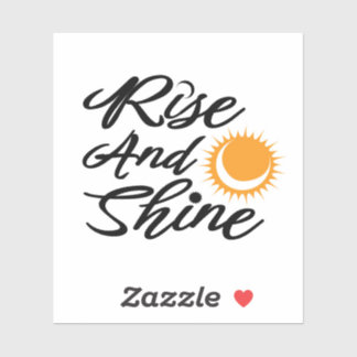 Stiga upp och Shine Sticker Klistermärken