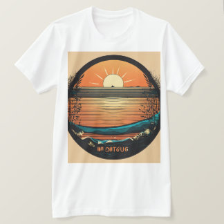 "Stiga upp och Shine: Sunrise Outliner Manar-Shirt T Shirt