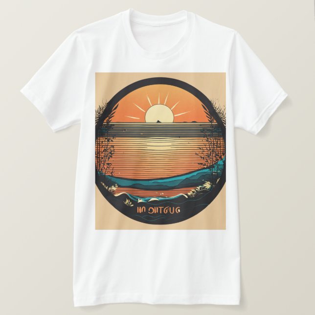 "Stiga upp och Shine: Sunrise Outliner Manar-Shirt T Shirt (Design framsida)