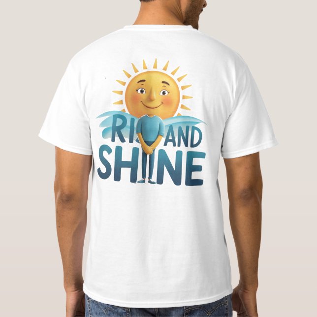 Stiga upp och Shine T Shirt (Baksida)