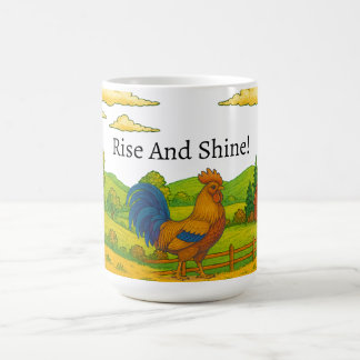 Stiga upp och Shine Tupp-kaffe Mugg