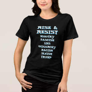 Stiga upp och stå emot Anti Donald Trump T Shirt