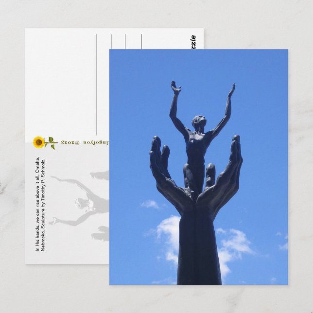 Stiga upp Omaha, NE - vykort (Fram/baksida)