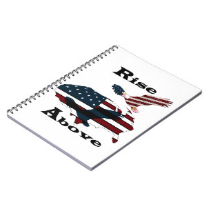 Stiga upp ovan anteckningsbok