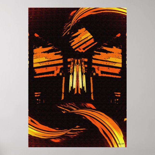 Stiga upp ovan Digital Art Poster (Framsidan)