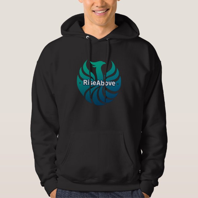 Stiga upp ovan - Logotyp för fotostyrka Hoodie (Framsida)