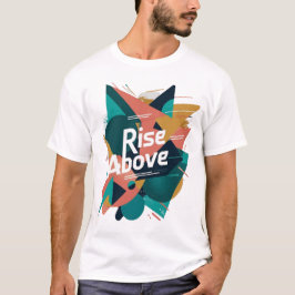 Stiga upp över Abstrakten Geometric T-Shirt - Moti